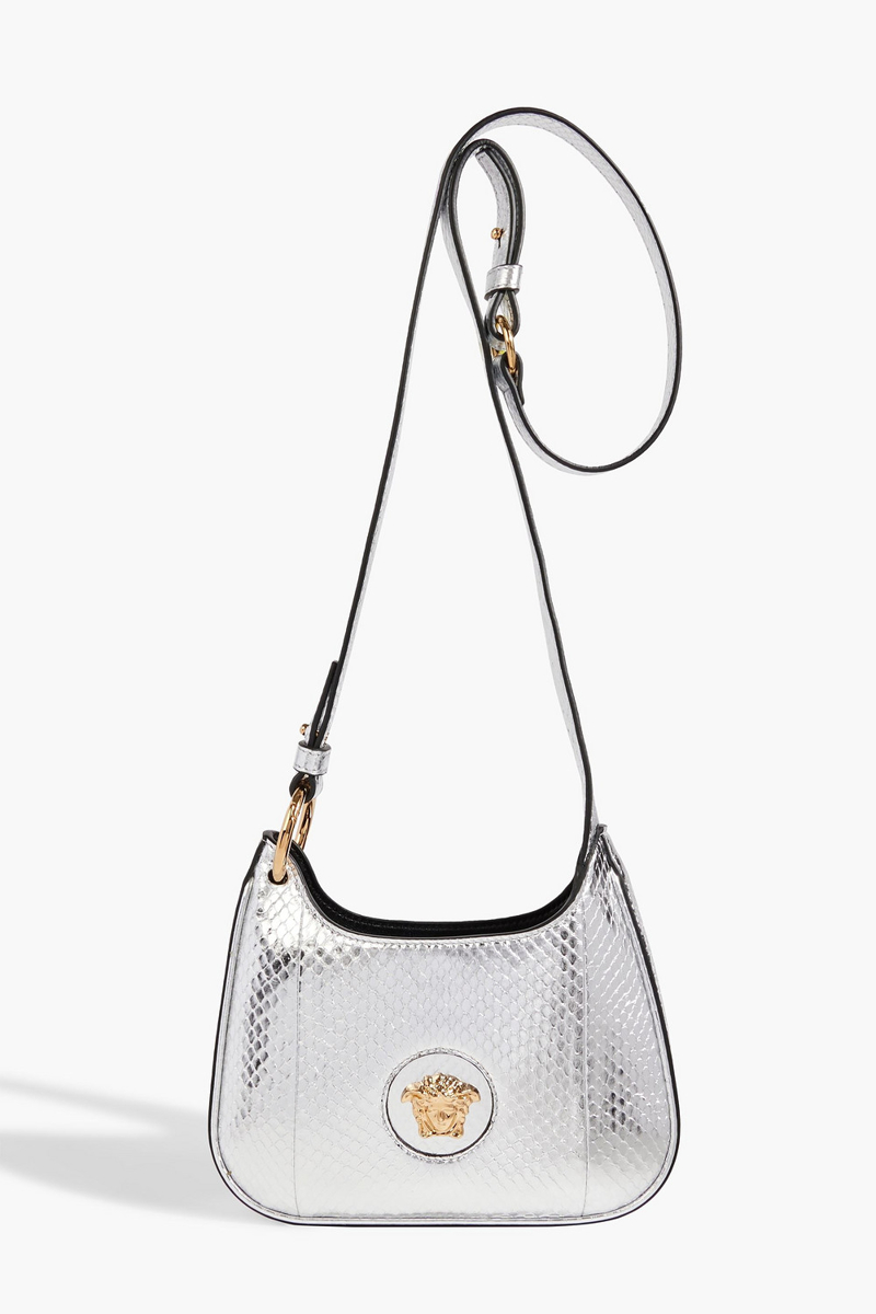 Versace - La Medusa metallic ayers shoulder bag - Metallic - OneSize