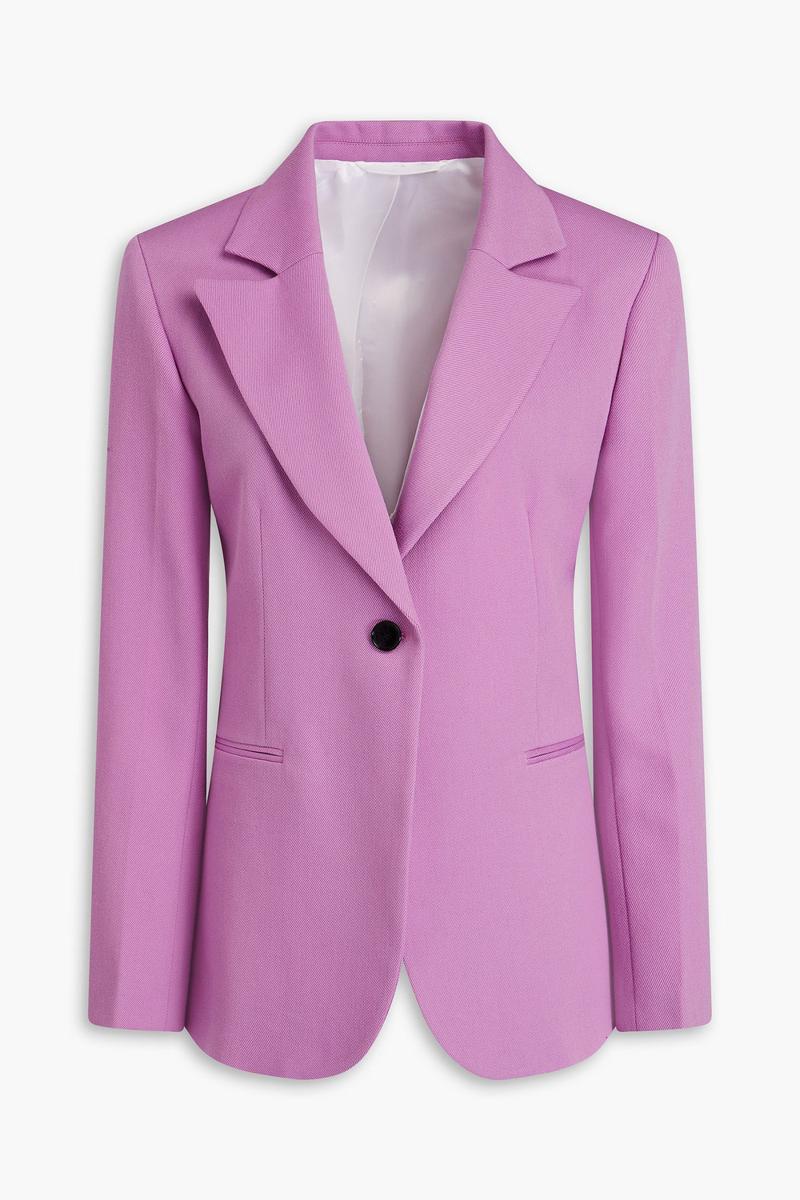 Victoria Beckham - Wool-twill blazer - Purple - UK 8