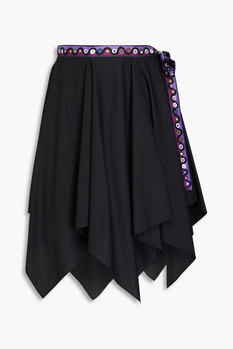 pucci - cotton-poplin skirt - black - it 46
