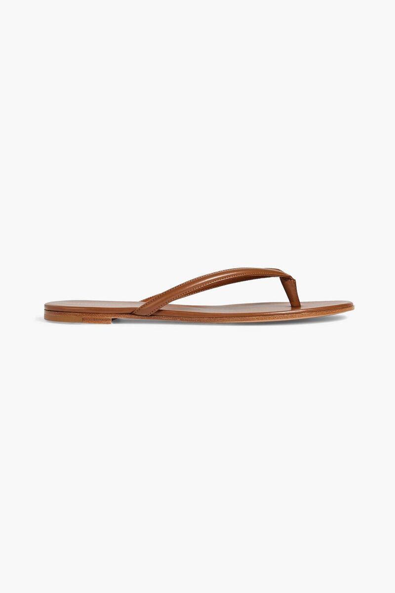 Gianvito Rossi - Calypso leather sandals - Brown - EU 35.5