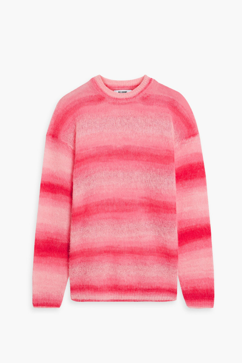 re/done - striped knitted sweater - pink - xs