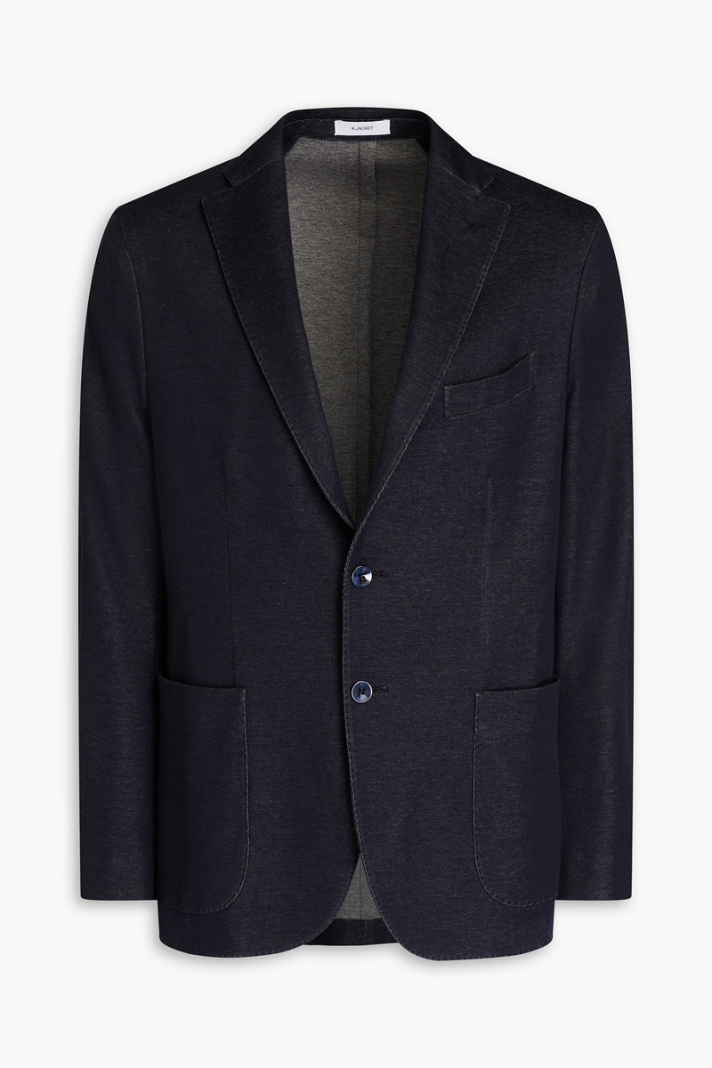 Boglioli - Jacquard-knit cotton blazer - Blue - IT 46
