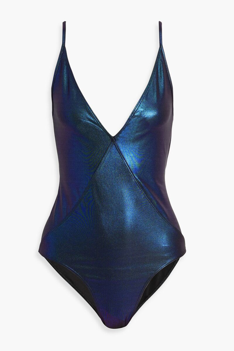 Rick Owens - Iridescent-effect swimsuit - Blue - IT 42