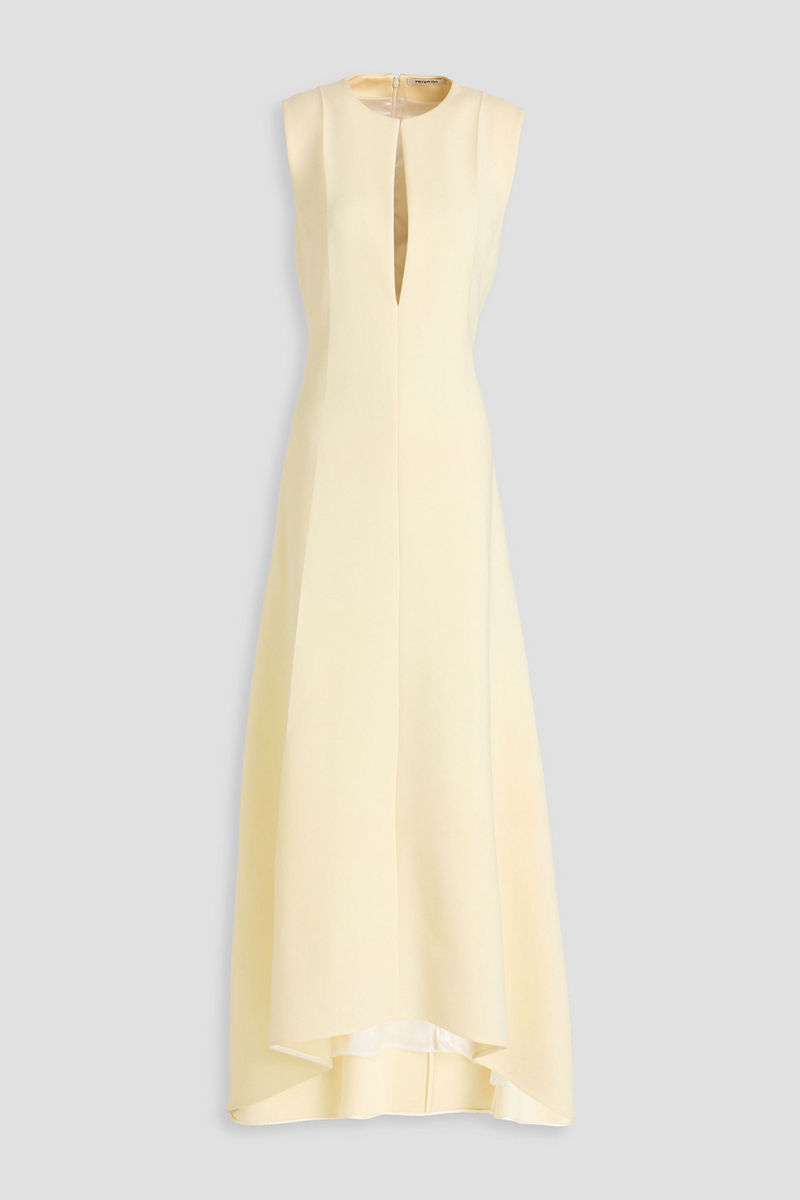 peter do - wool-blend twill maxi dress - white - fr 34