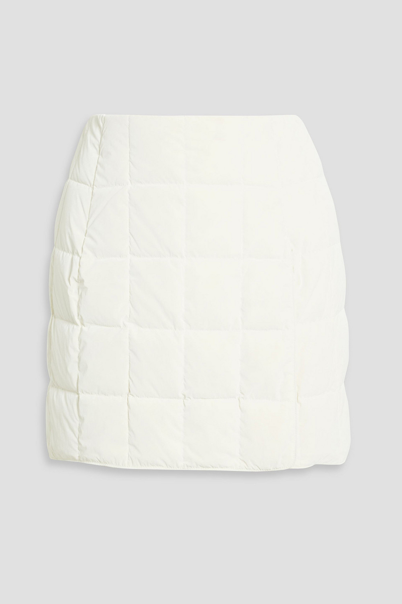 ienki ienki - plahta quilted mini wrap skirt - white - xs