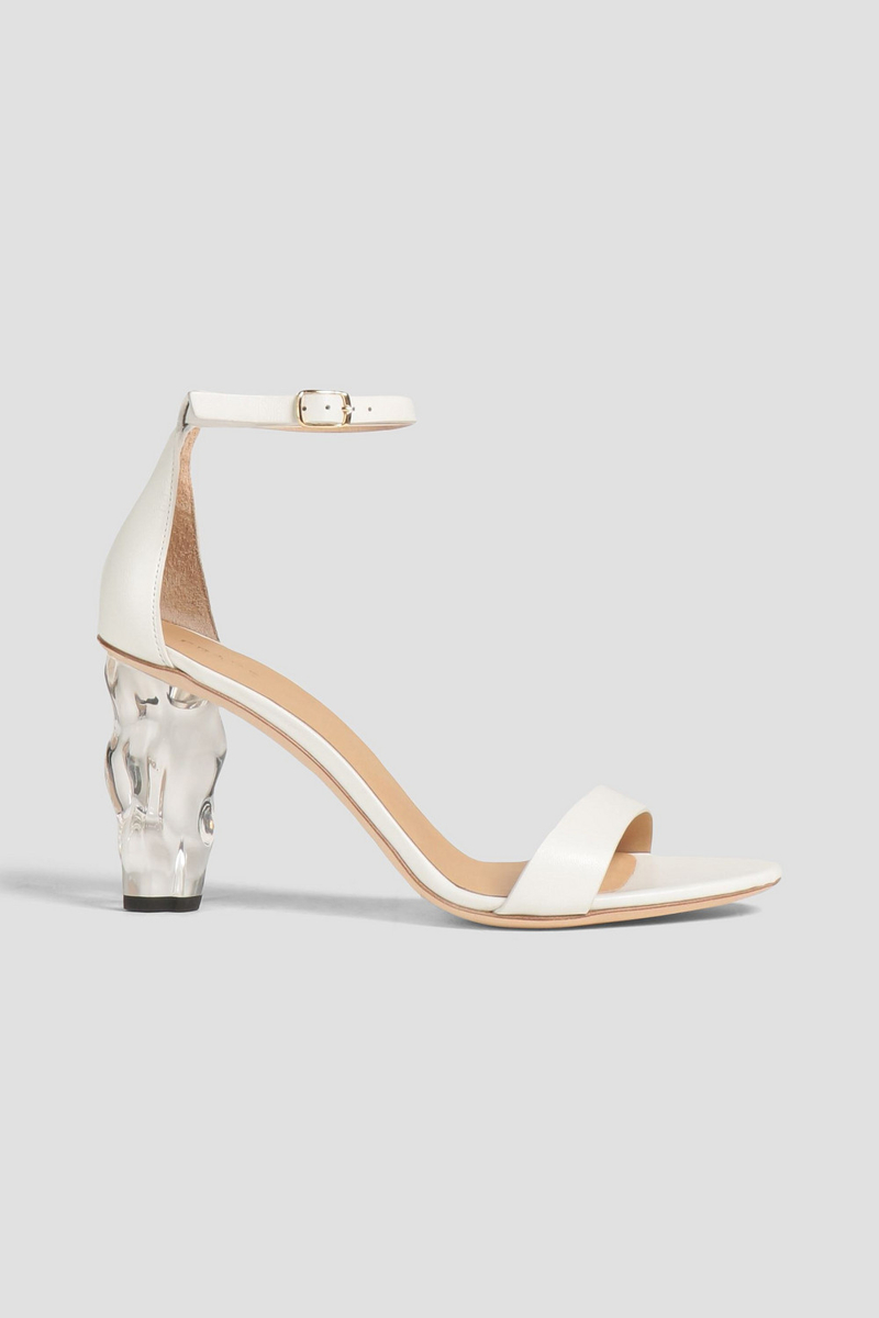 FRAME - Le Luz leather sandals - White - EU 40