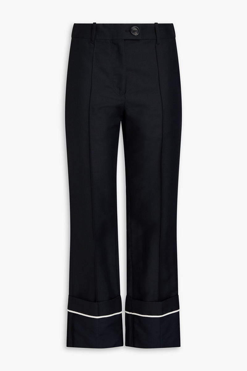 peter do - woven straight-leg pants - black - fr 36