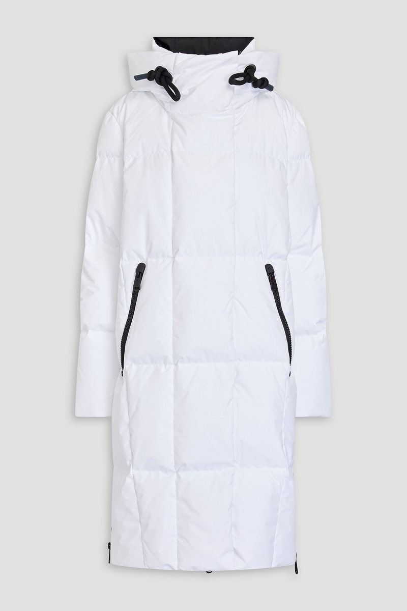 goldbergh - quilted shell hooded coat - white - es 34