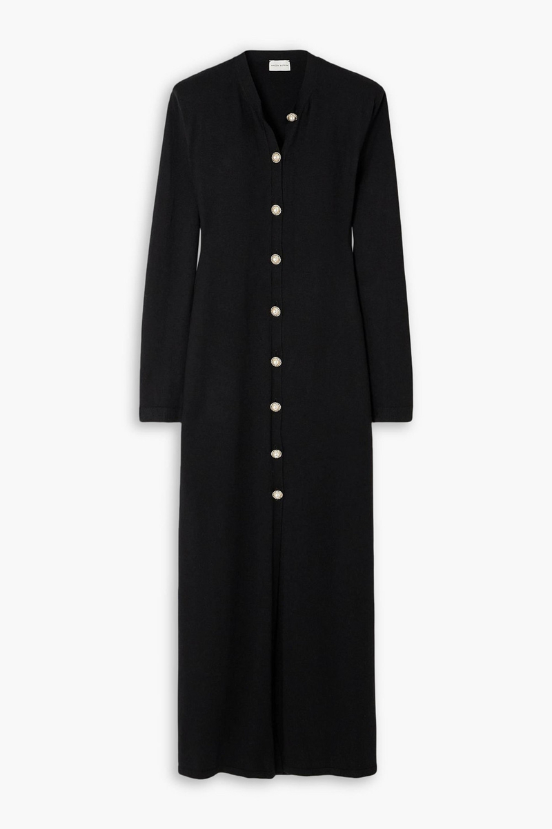 magda butrym - embellished wool, silk and cashmere-blend cardigan - black - fr 34