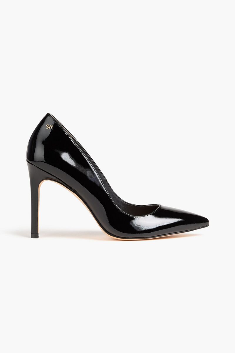 Stuart Weitzman - Leigh 95 patent-leather pumps - Black - EU 40