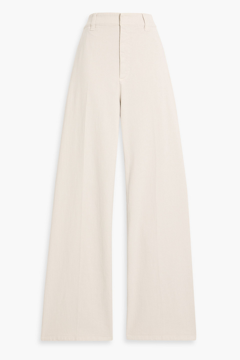 brunello cucinelli - high-rise wide-leg jeans - neutral - it 42