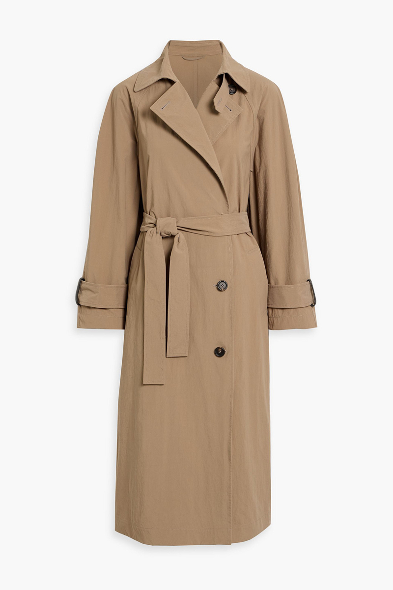 brunello cucinelli - canvas trench coat - neutral - it 42