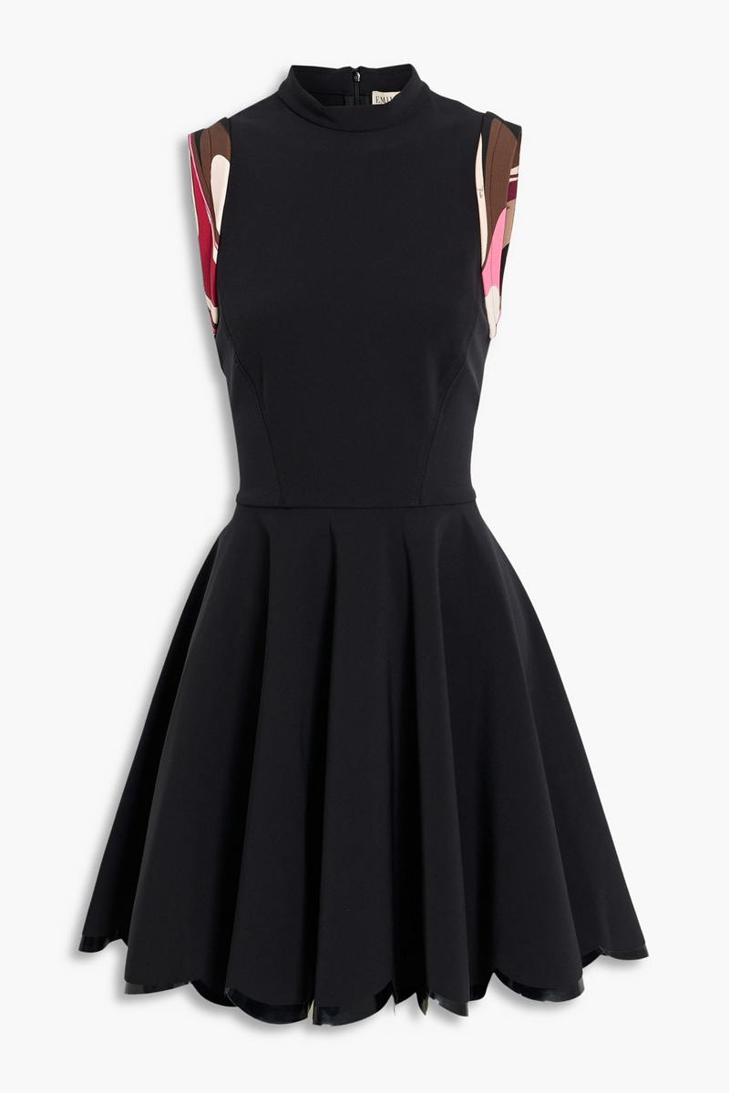 pucci - stretch-crepe mini dress - black - it 40