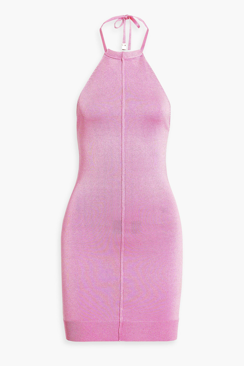 1017 ALYX 9SM - Butterfly stretch-knit halterneck mini dress - Pink - S
