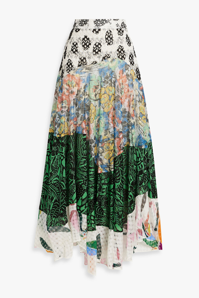 Missoni - Metallic crochet-knit maxi skirt - White - IT 40