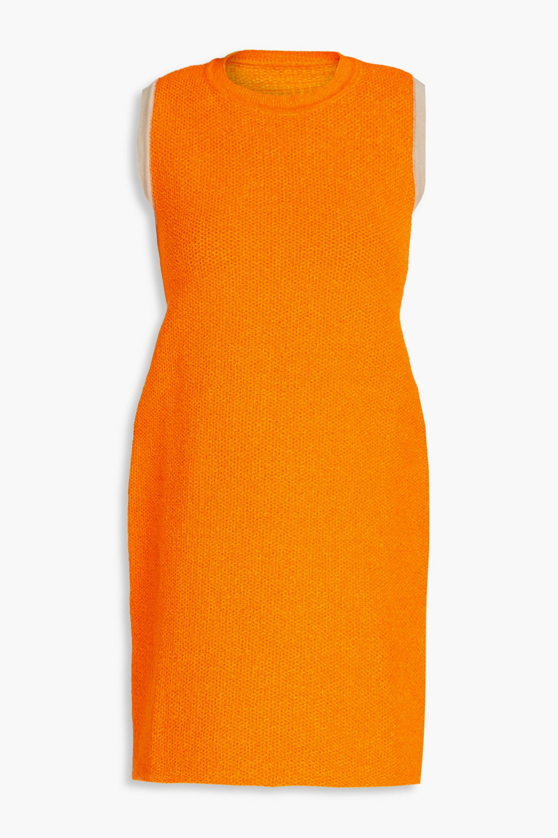 JACQUEMUS - Sorbetto cutout bouclé-knit mini dress - Orange - FR 40