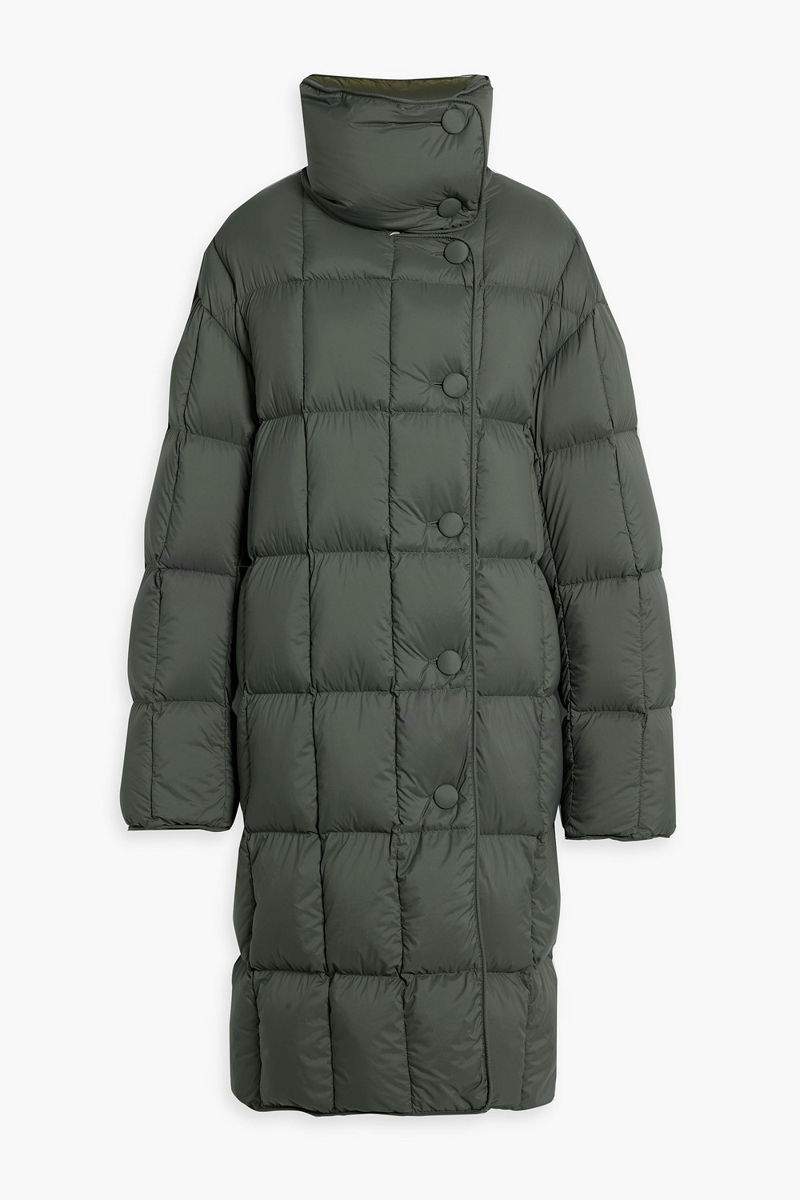 ienki ienki - stanley quilted shell down coat - green - s