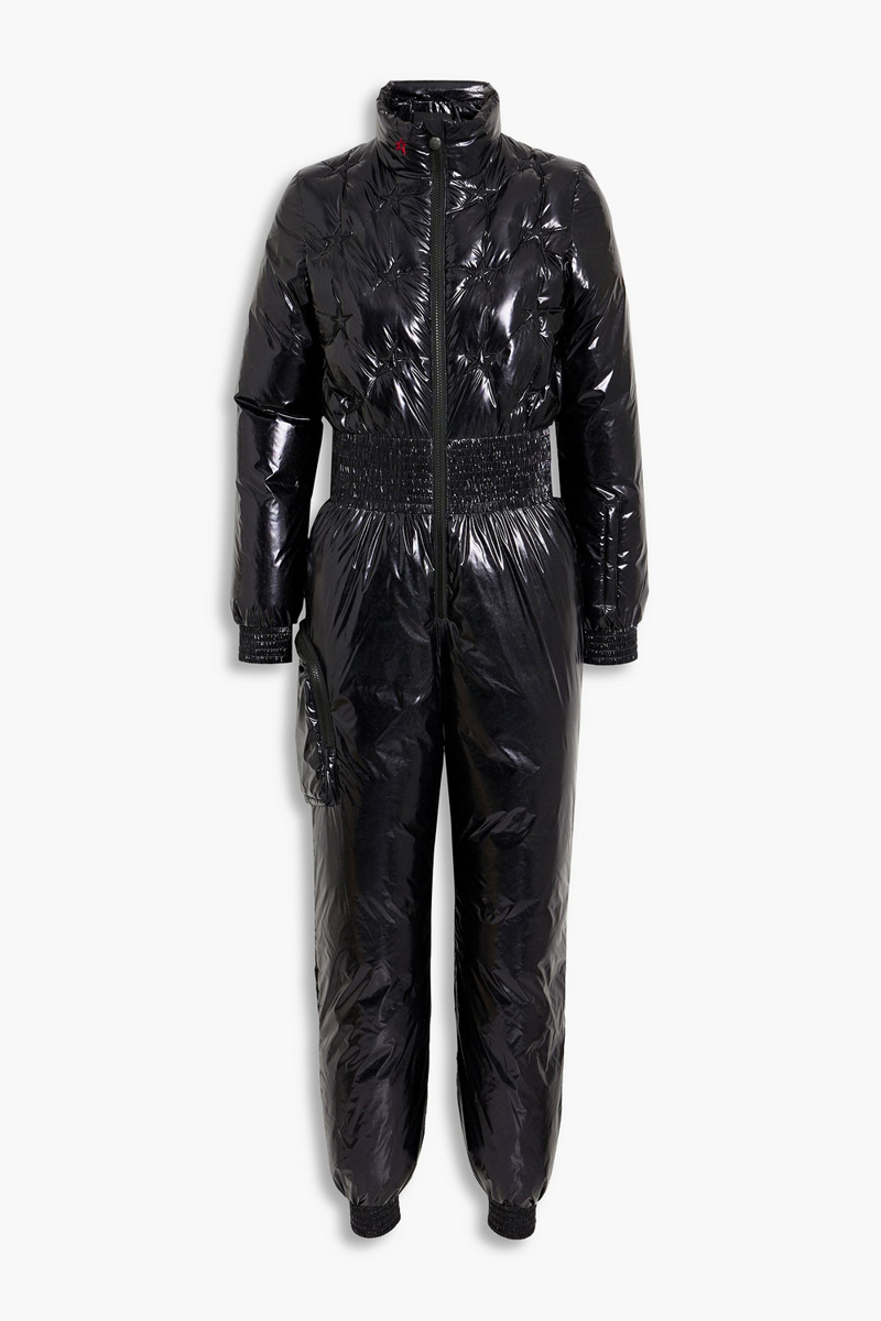 Perfect Moment - Quilted glossed ski suit - Black - S