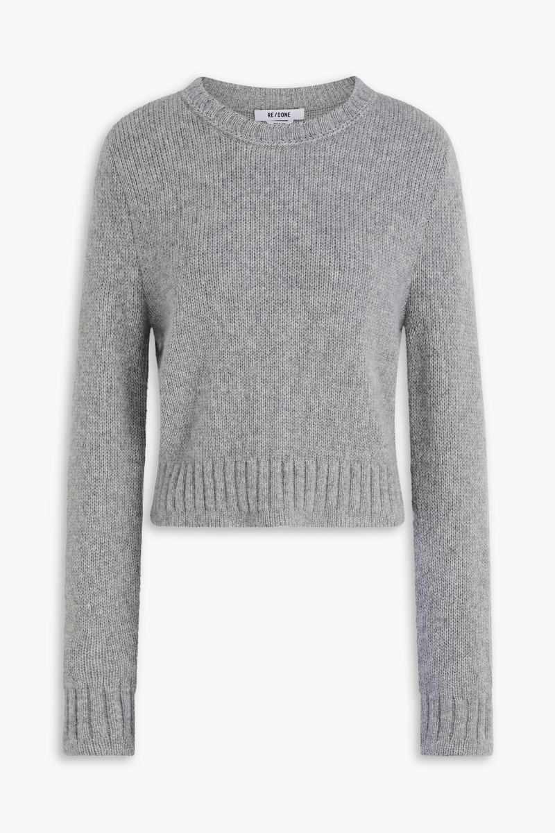 re/done - cashmere sweater - gray - l