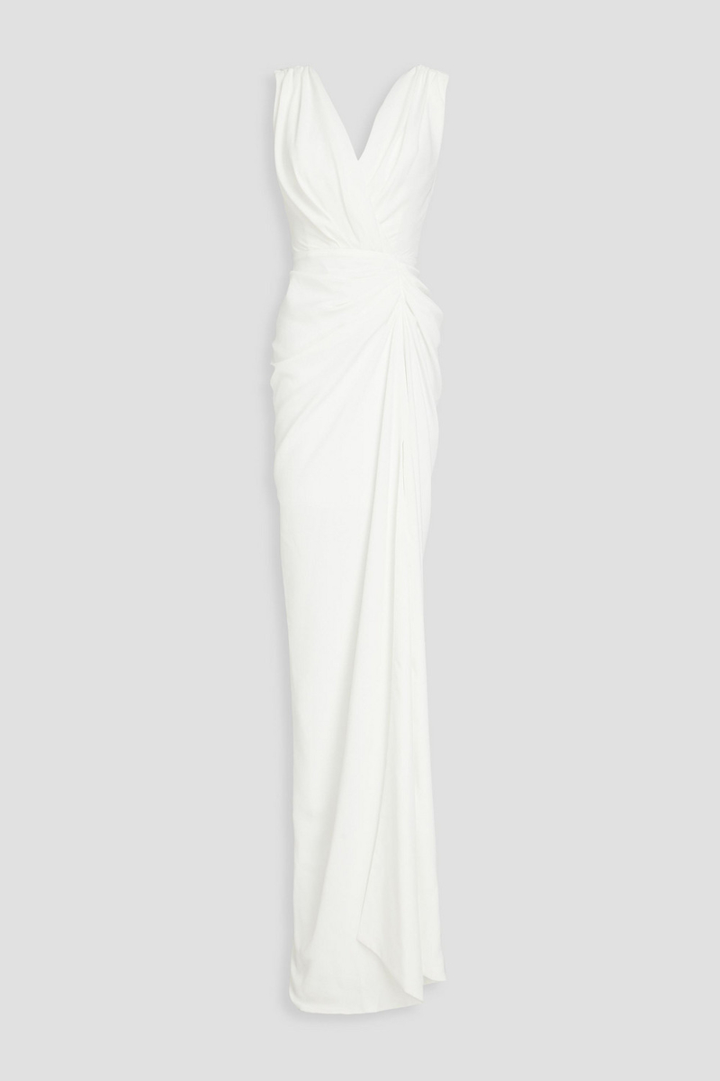 rhea costa - draped crepe gown - white - it 44