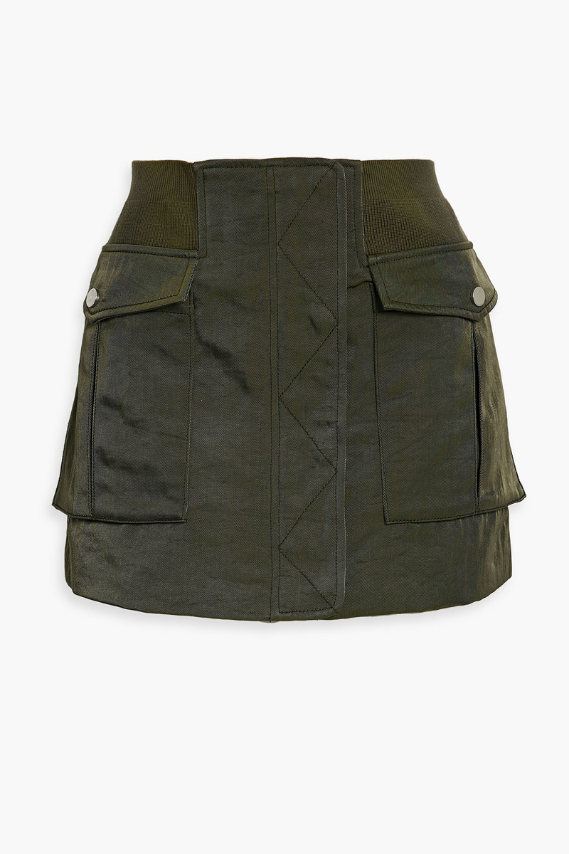Dion Lee - Twill mini skirt - Green - UK 6