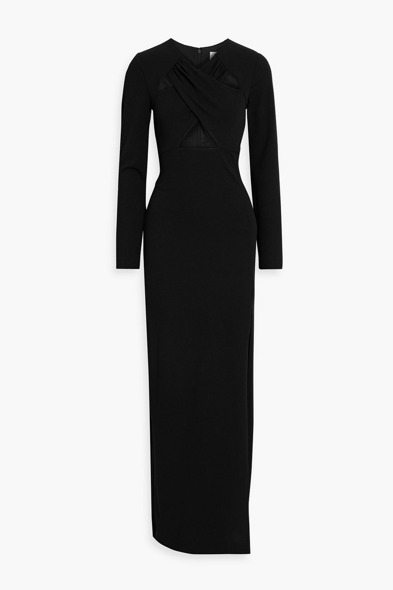 ONE33 SOCIAL - Cutout crepe gown - Black - US 6