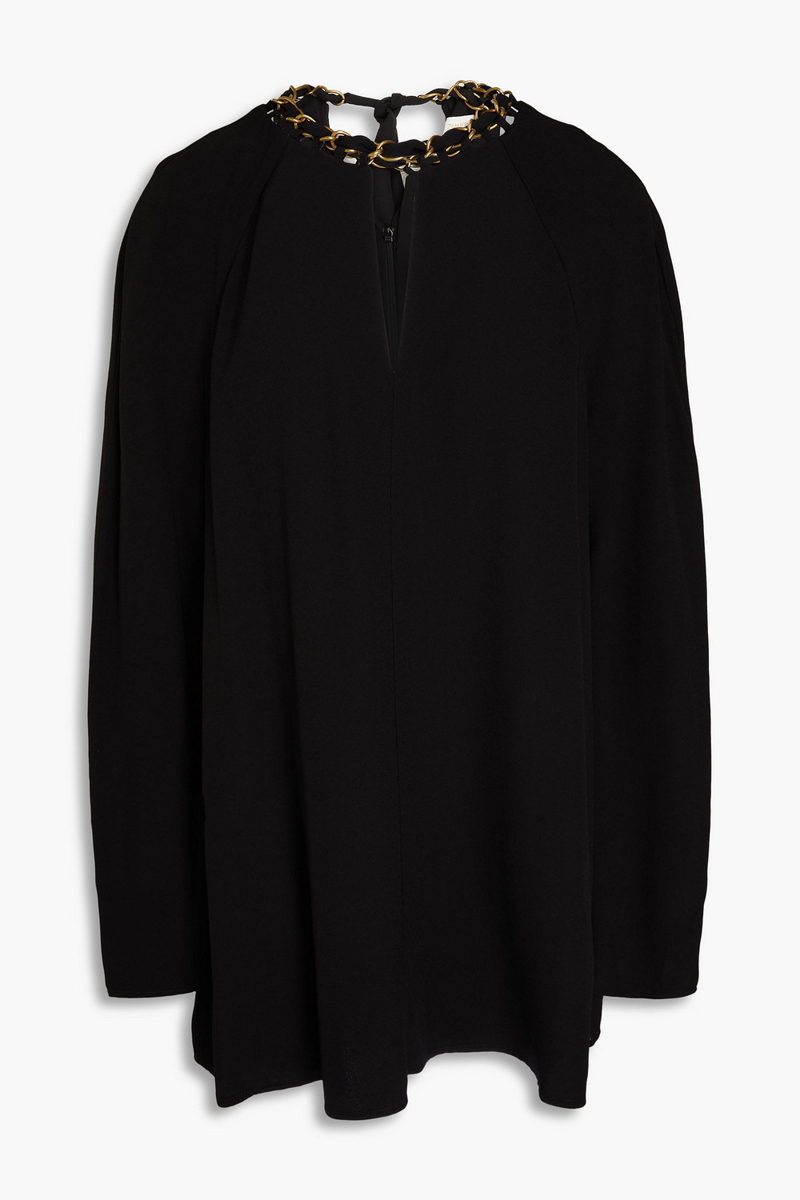zimmermann - chain-embellished crepe blouse - black - 00