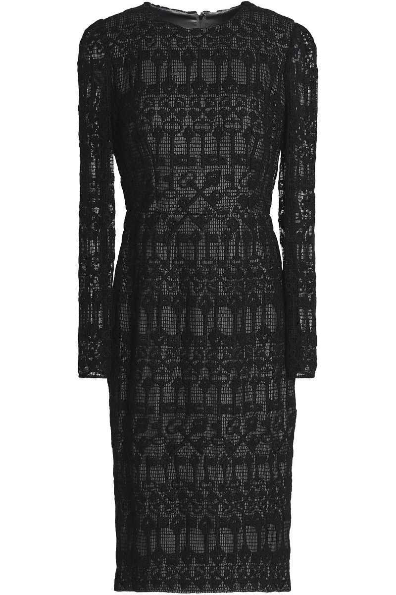 Dolce&Gabbana - Crocheted cotton dress - Black - IT 40