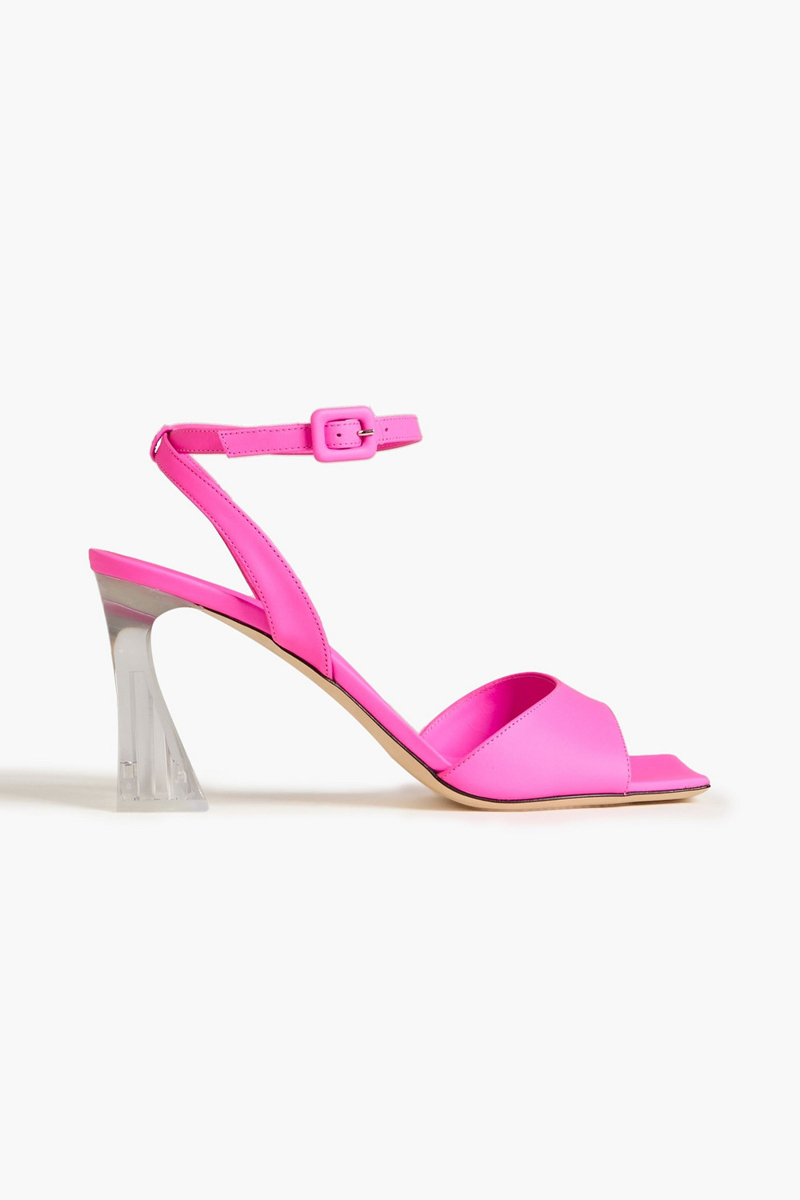 Giuseppe Zanotti - Vestaa neon leather sandals - Pink - EU 35