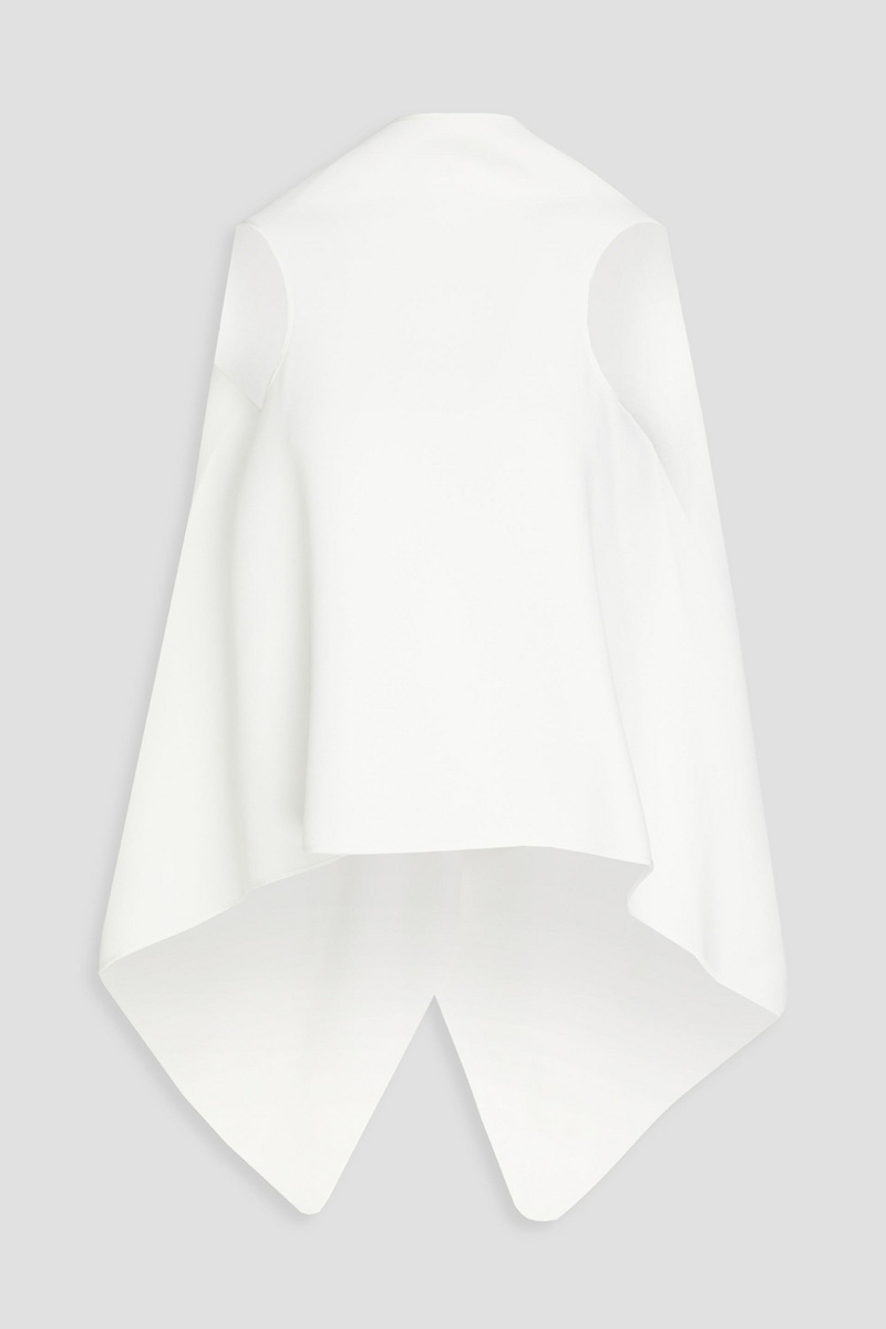 Maticevski - Calibrate asymmetric draped cady top - White - UK 10