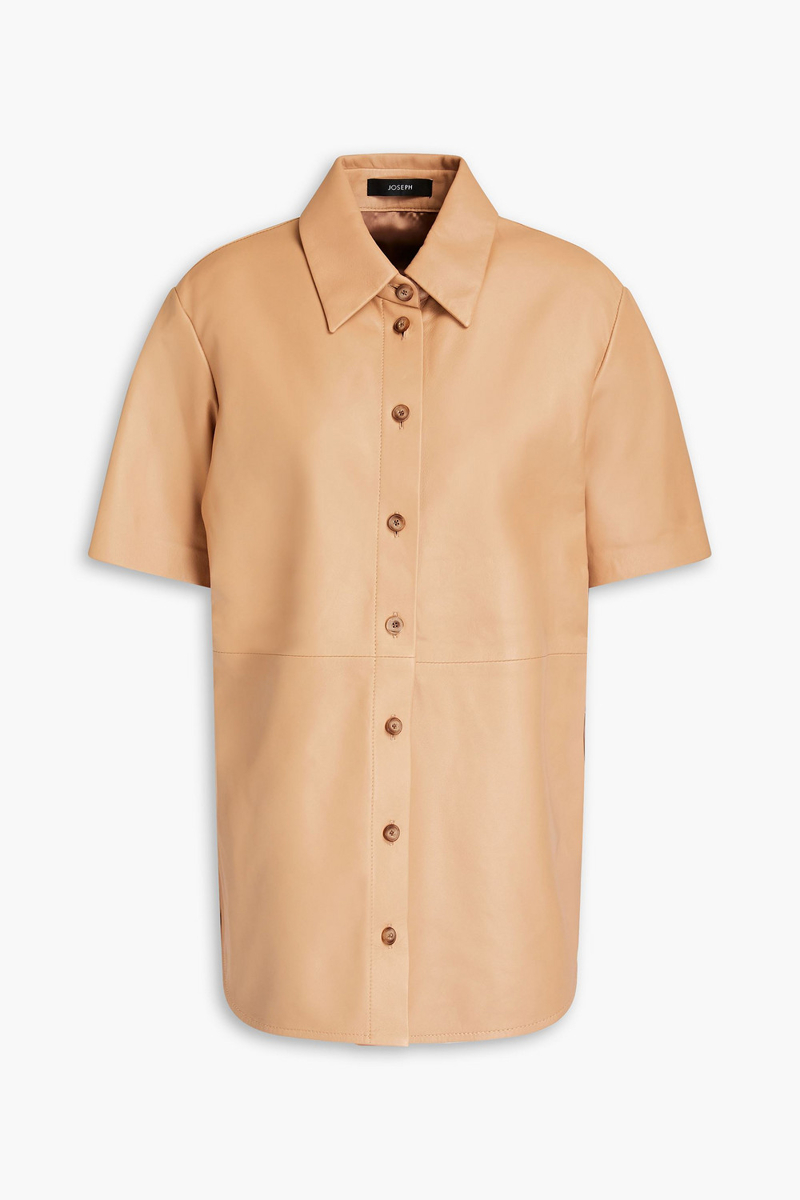 Joseph - Bruni leather shirt - Neutral - FR 36