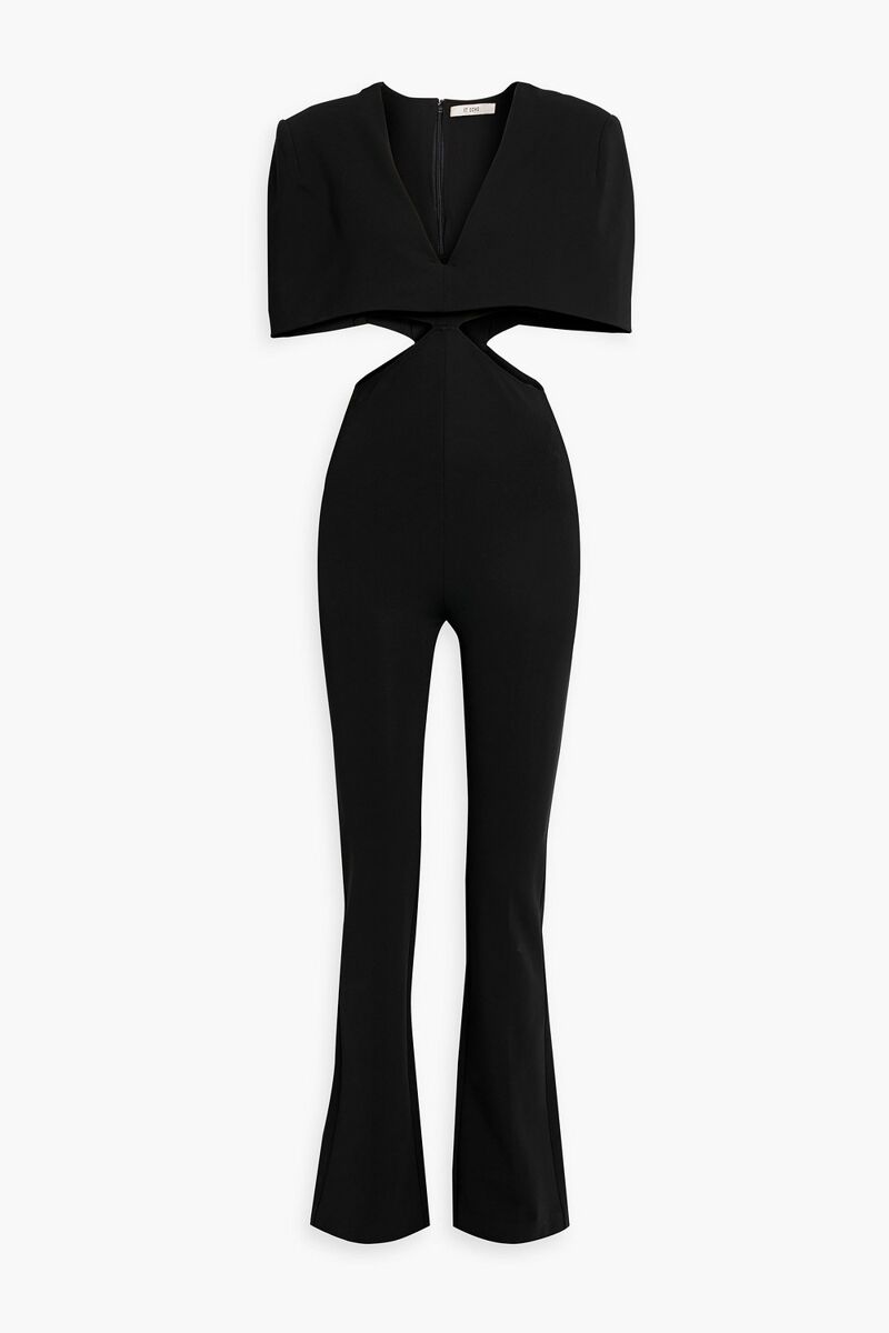 Et Ochs - Conner cape-effect cady jumpsuit - Black - US 4