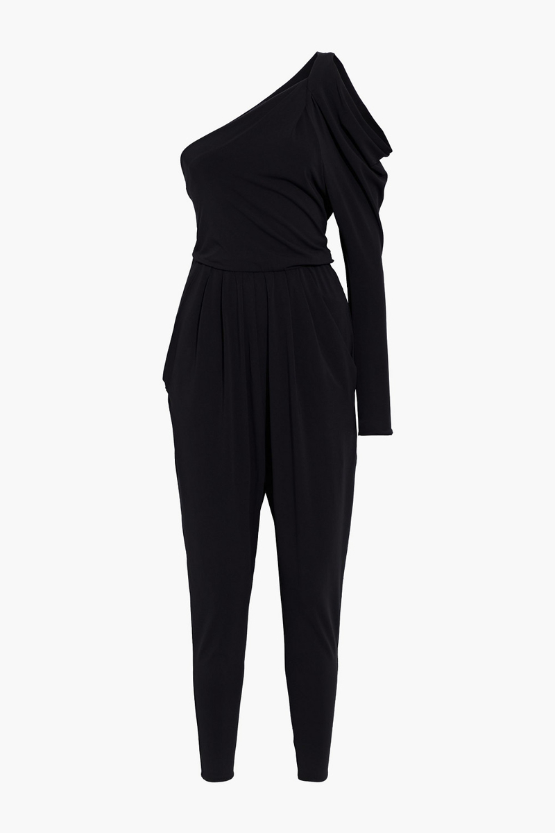 Isabel Marant - Malesia one-sleeve stretch-knit jumpsuit - Black - FR 36