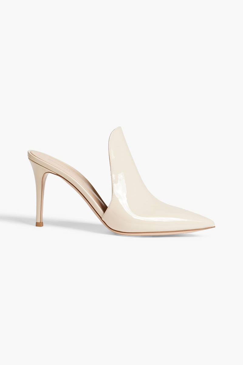 Gianvito Rossi - Patent-leather mules - White - EU 35