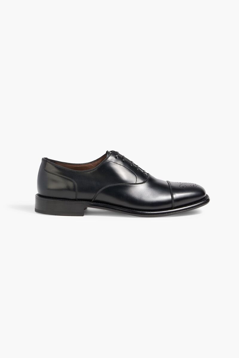 Ferragamo - Maxime leather brogues - Black - US 12