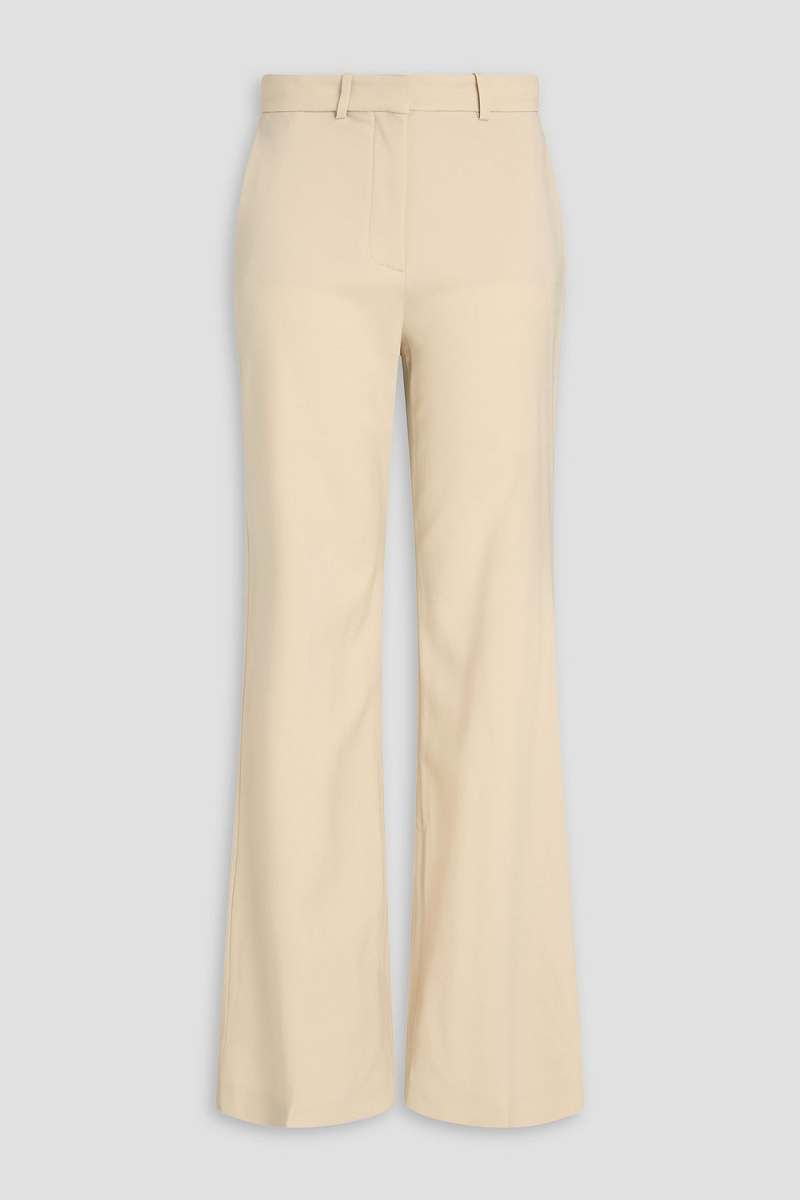 joseph - morissey wool-blend twill straight-leg pants - white - fr 38