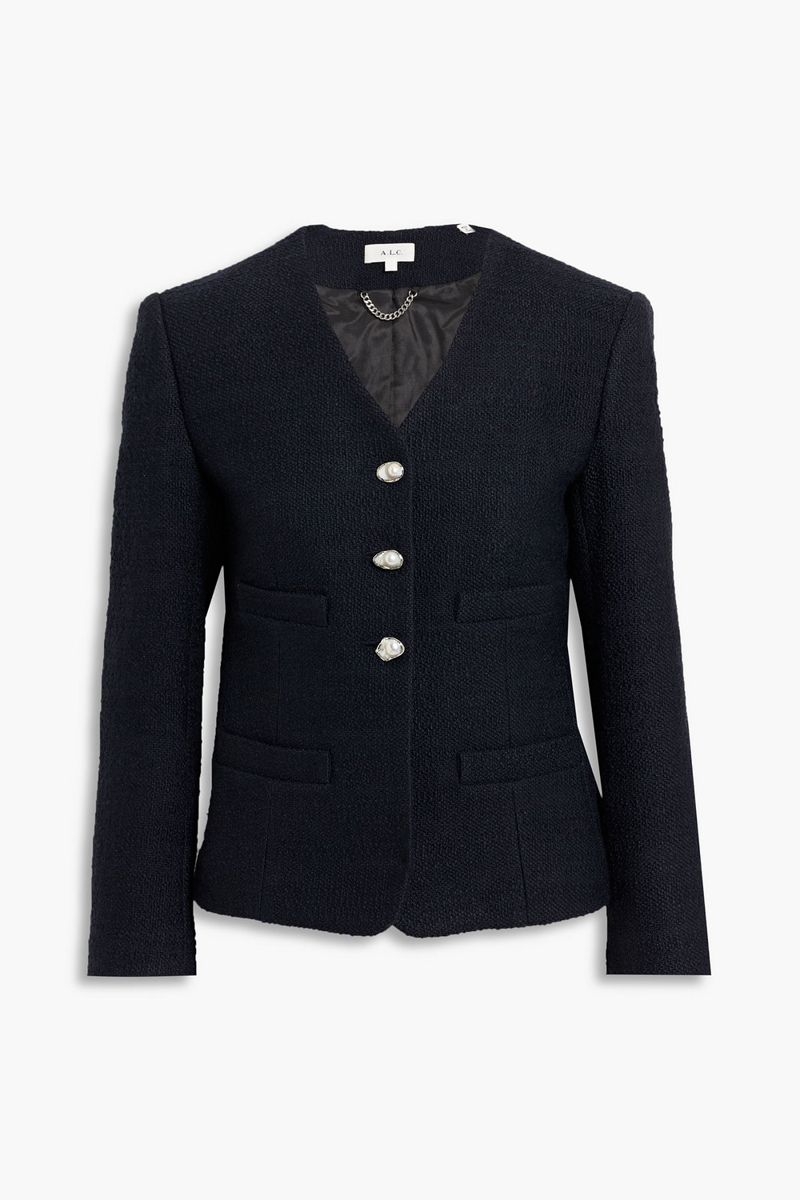 a.l.c. - luca tweed jacket - blue - us 00