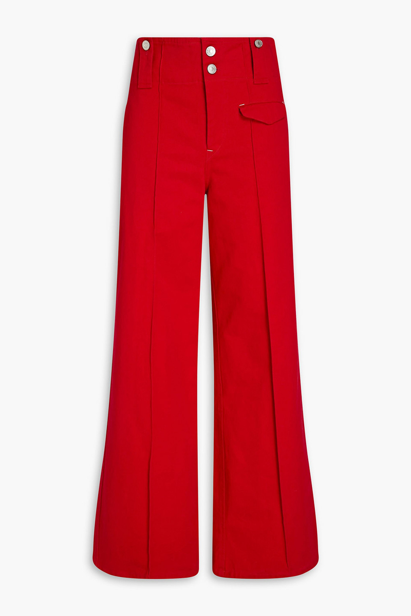 Isabel Marant - Dilemony high-rise wide-leg jeans - Red - FR 36