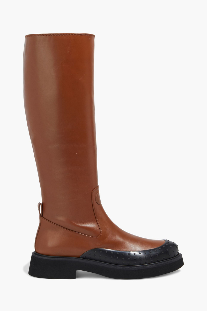 Tod's - Leather knee boots - Brown - EU 35