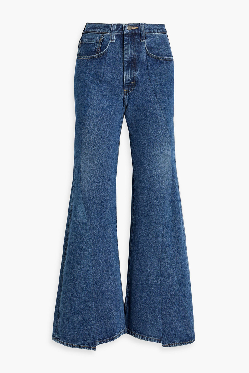 gabriela hearst x e.l.v. denim - foster high-rise flared jeans - blue - 30
