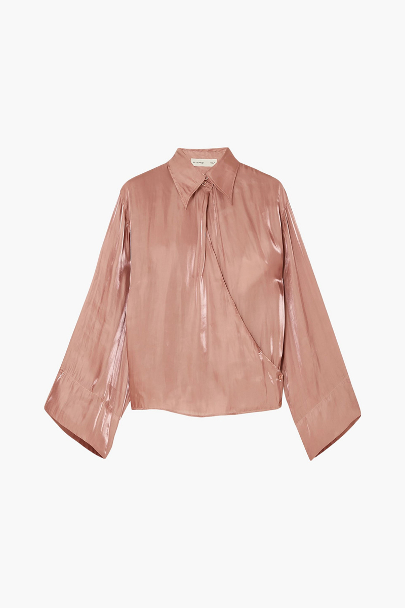 Etro - Satin wrap top - Pink - IT 38