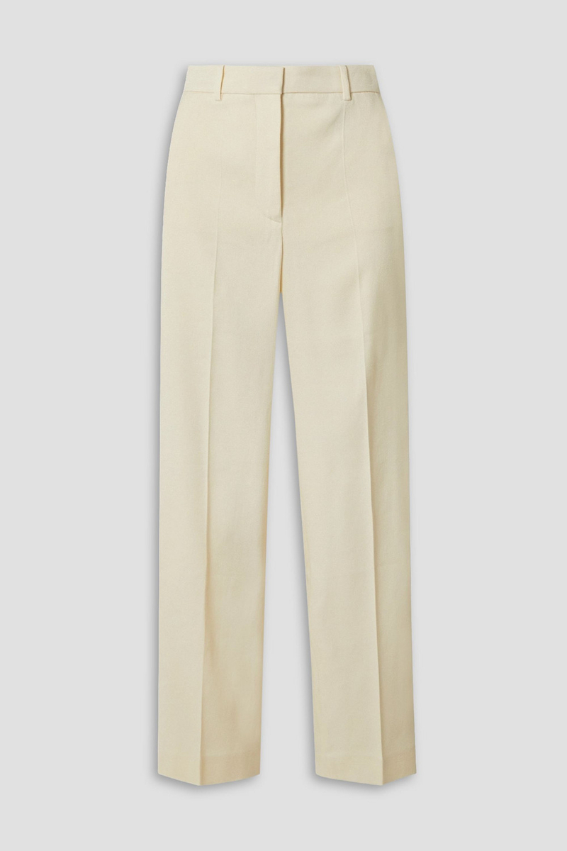 joseph - trina crepe straight-leg pants - white - fr 42