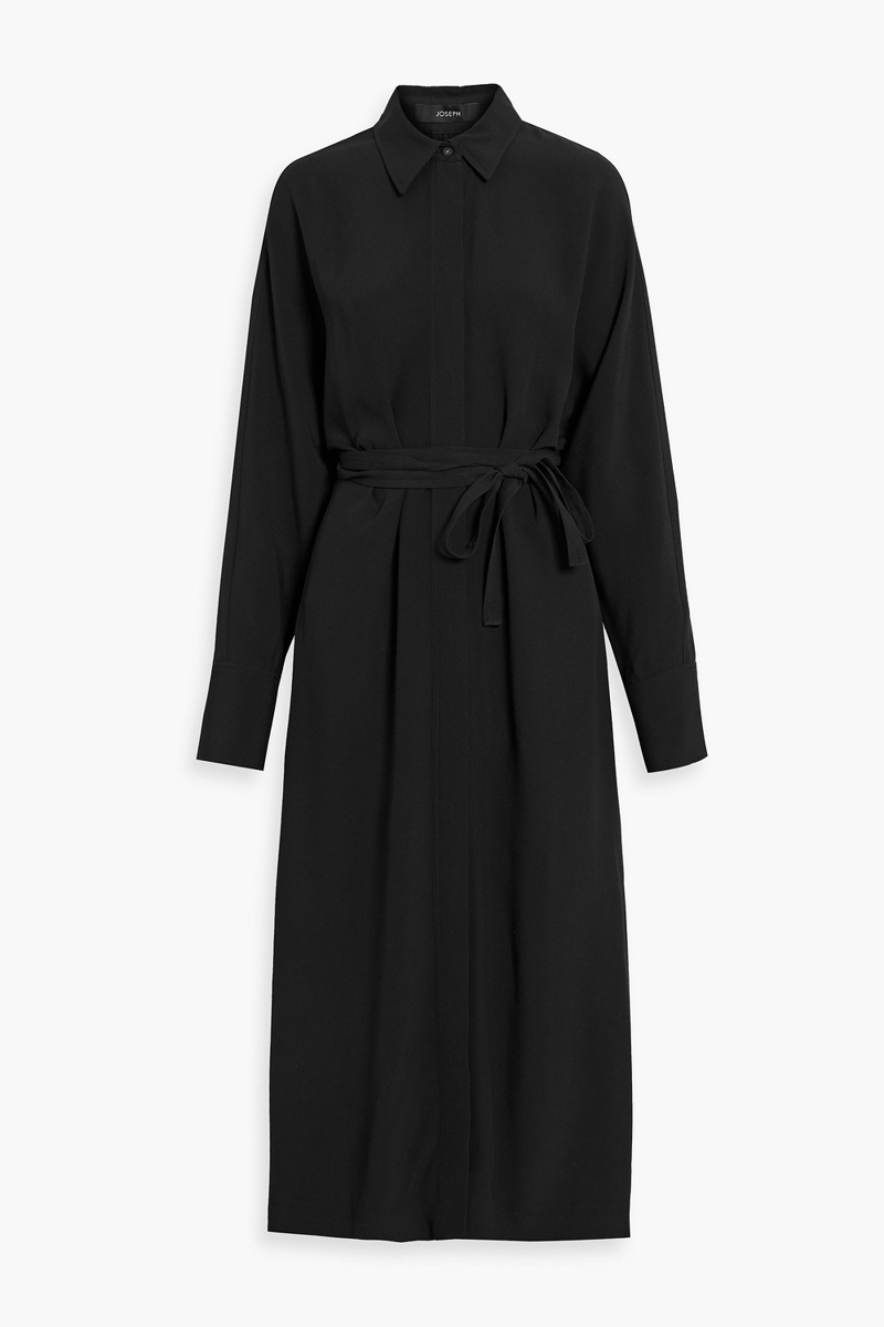 Joseph - Dalan crepe midi dress - Black - FR 38