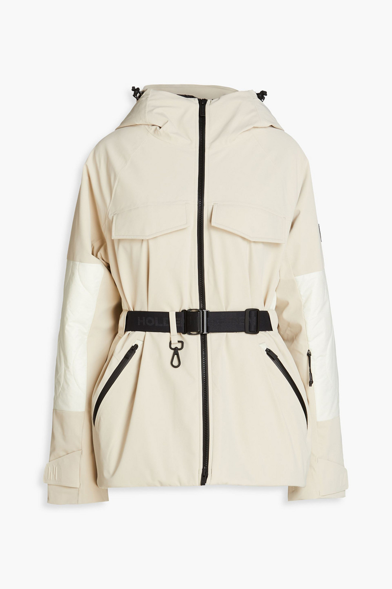 holden - belted hooded ski jacket - neutral - xs