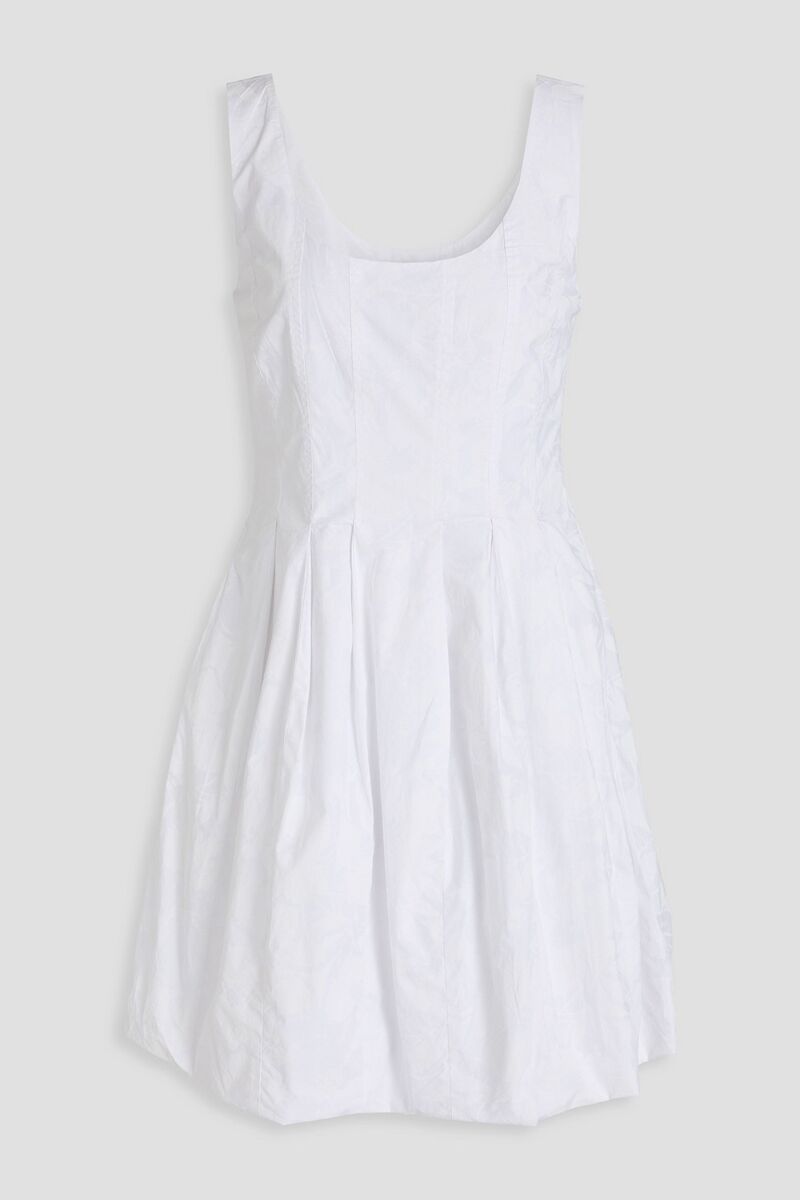 Derek Lam 10 Crosby - Jade floral-print cotton-poplin mini dress - White - US 0