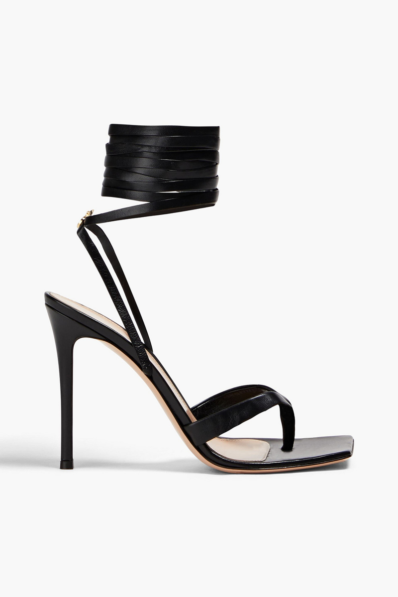 Gianvito Rossi - Leather sandals - Black - EU 37
