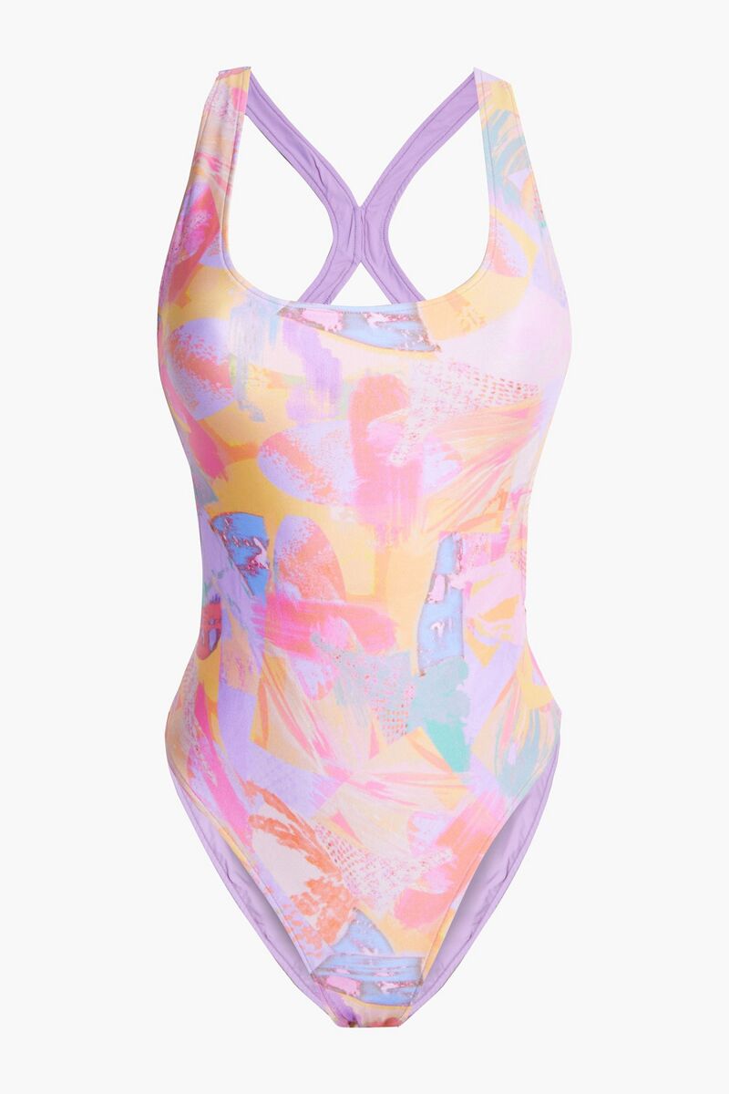IRO - Alimapo open-back printed swimsuit - Pink - M