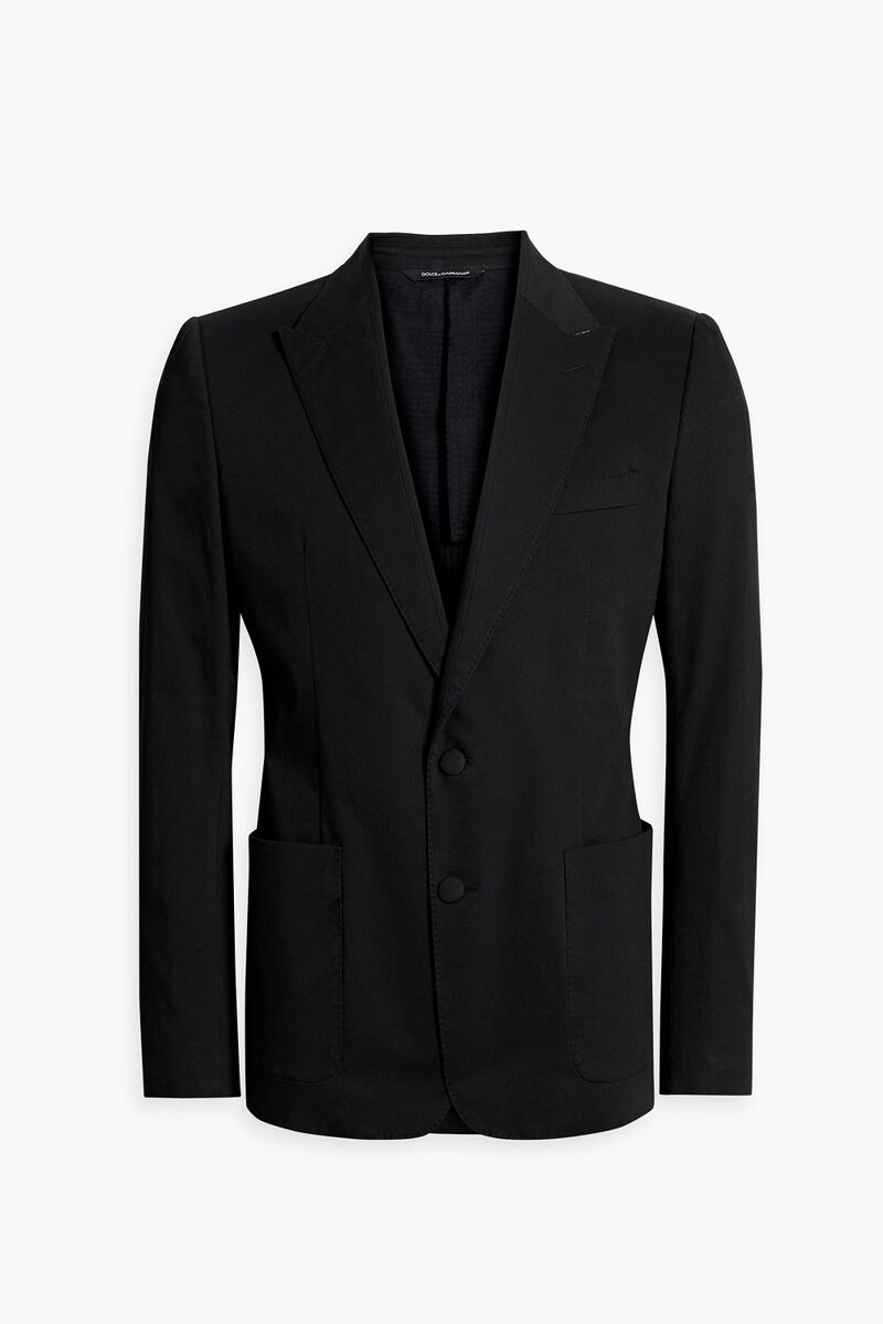 Dolce&Gabbana - Cotton-blend twill blazer - Black - IT 48