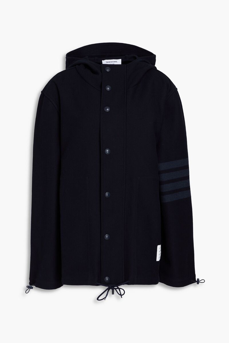 Thom Browne - Cotton-twill hooded jacket - Blue - 3