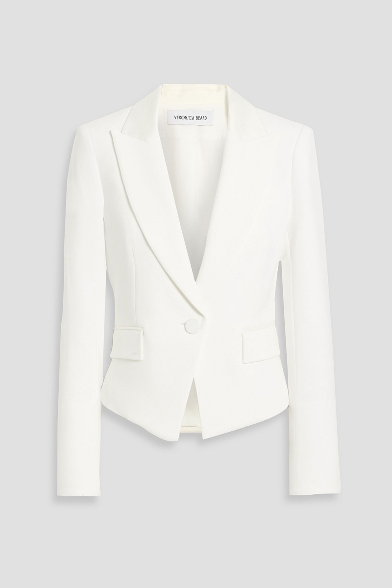 veronica beard - hosanna crepe blazer - white - us 8